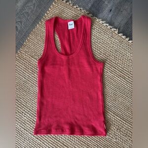 TNA waffle racer back tank